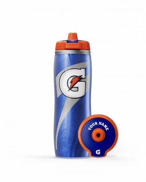 Blue Gatorade Insulated Squeeze Personalized Water Bottle (30 oz) Bundle UK | GREQOC106