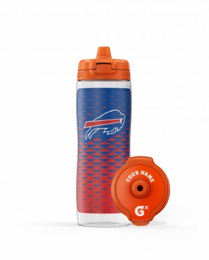 Buffalo Bills Gatorade NFL Gx Water Bottle (30 oz) Bundle UK | LMCPSJ172