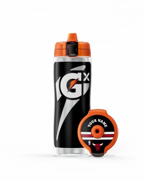 Chicago Bulls Gatorade Gx NBA Water Bottle (30 oz) Bundle UK | PCRSVF047