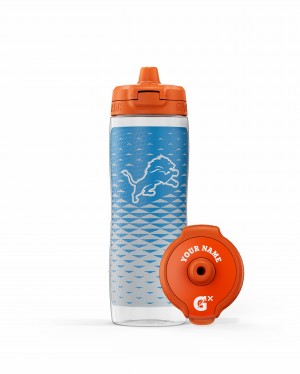 Detroit Lions Gatorade NFL Gx Water Bottle (30 oz) Bundle UK | JIQDGE952