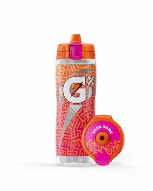 Fractal Sunrise Gatorade Gx Exclusive Water Bottle (30 oz) Bundle UK | YBSTHA805