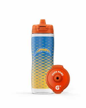 Los Angeles Chargers Gatorade NFL Gx Water Bottle (30 oz) Bundle UK | CEUFZW932