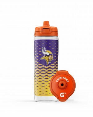 Minnesota Vikings Gatorade NFL Gx Water Bottle (30 oz) Bundle UK | OKWLMZ628