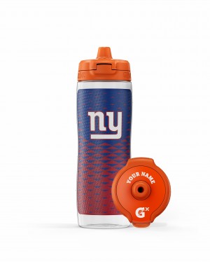 New York Giants Gatorade NFL Gx Water Bottle (30 oz) Bundle UK | IYKOEG562