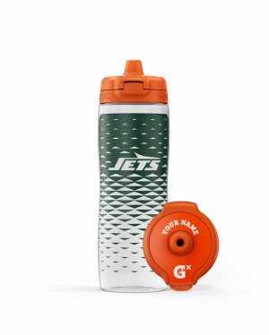 New York Jets Gatorade NFL Gx Water Bottle (30 oz) Bundle UK | FDIBEJ802