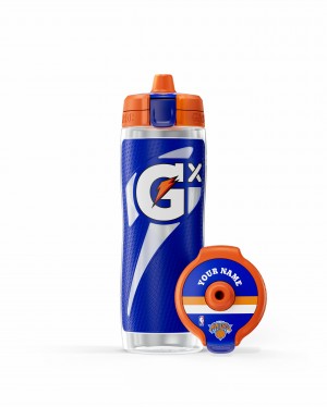 New York Knicks Gatorade Gx NBA Water Bottle (30 oz) Bundle UK | RYAPHT043