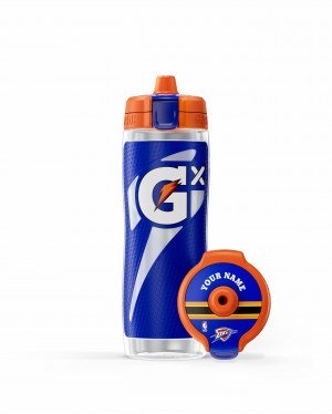 Oklahoma City Thunder Gatorade Gx NBA Water Bottle (30 oz) Bundle UK | POMZXI856