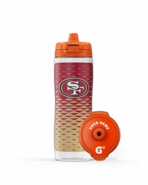 San Francisco 49ers Gatorade NFL Gx Water Bottle (30 oz) Bundle UK | MHUOIV372