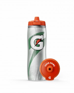 Silver Gatorade Insulated Squeeze Personalized Water Bottle (30 oz) Bundle UK | XFRYSE970