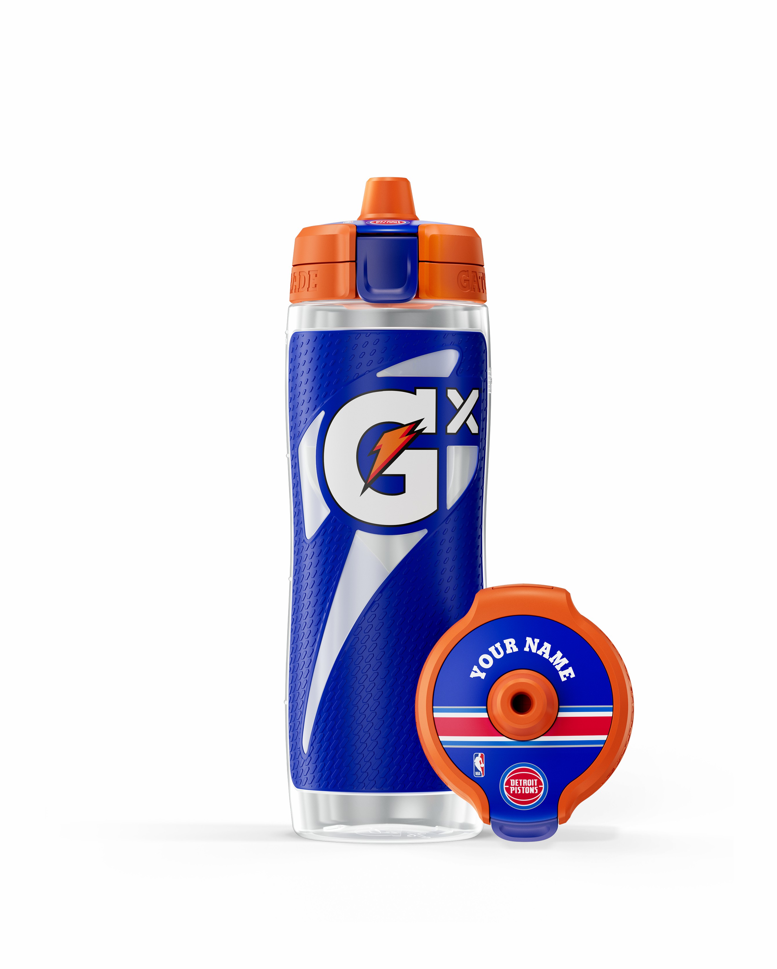 Detroit Pistons Gatorade Gx NBA Water Bottle (30 oz) Bundle UK | RFBPDW691