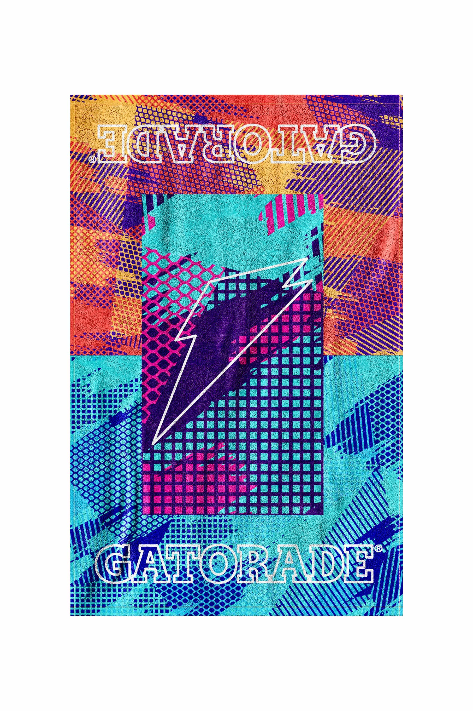 Frosted Berry Gatorade Glitched Towel UK | KOXQMD796