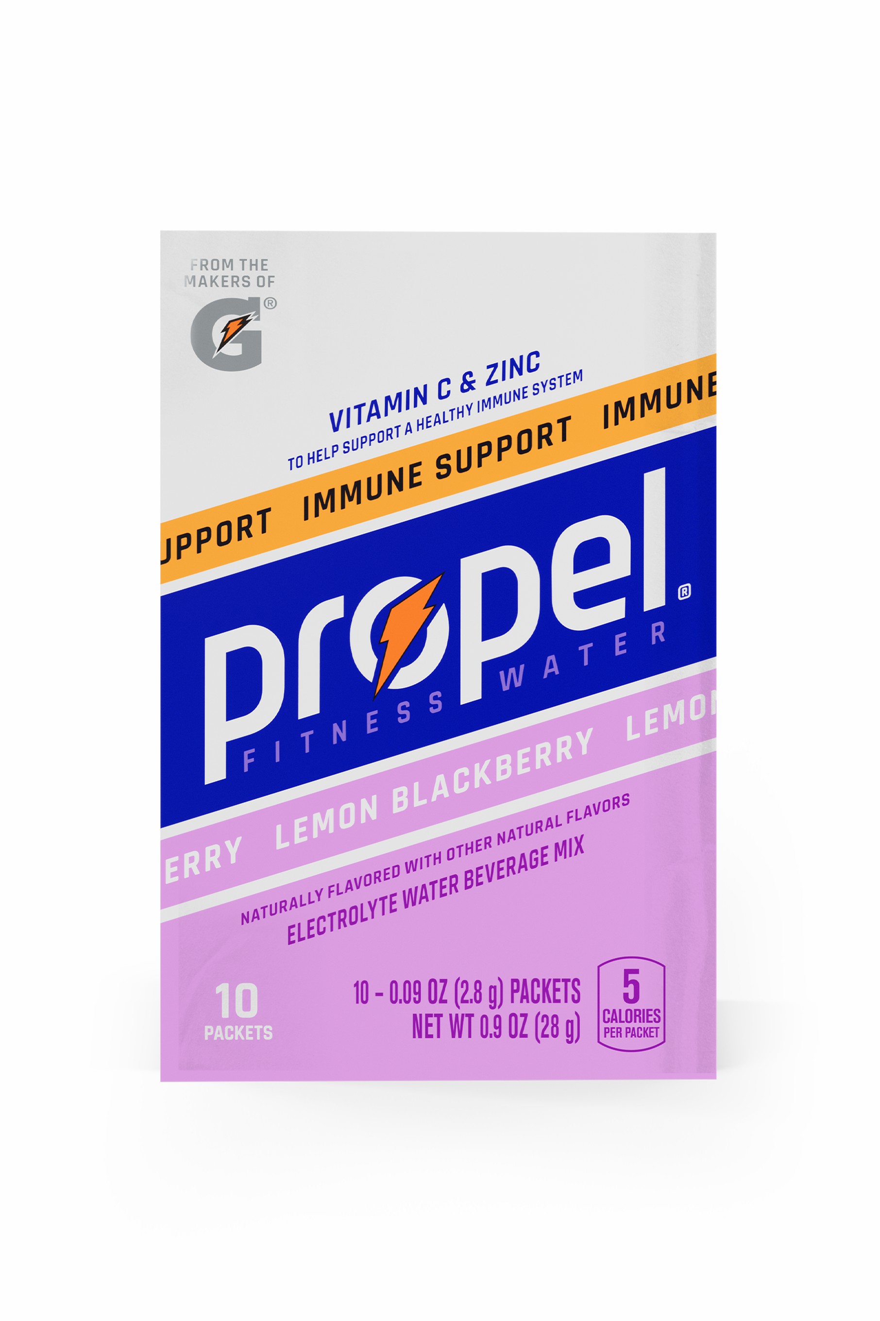 Lemon Blackberry Gatorade Propel Immune Support Powder (30 sticks) UK | QJVKCT149