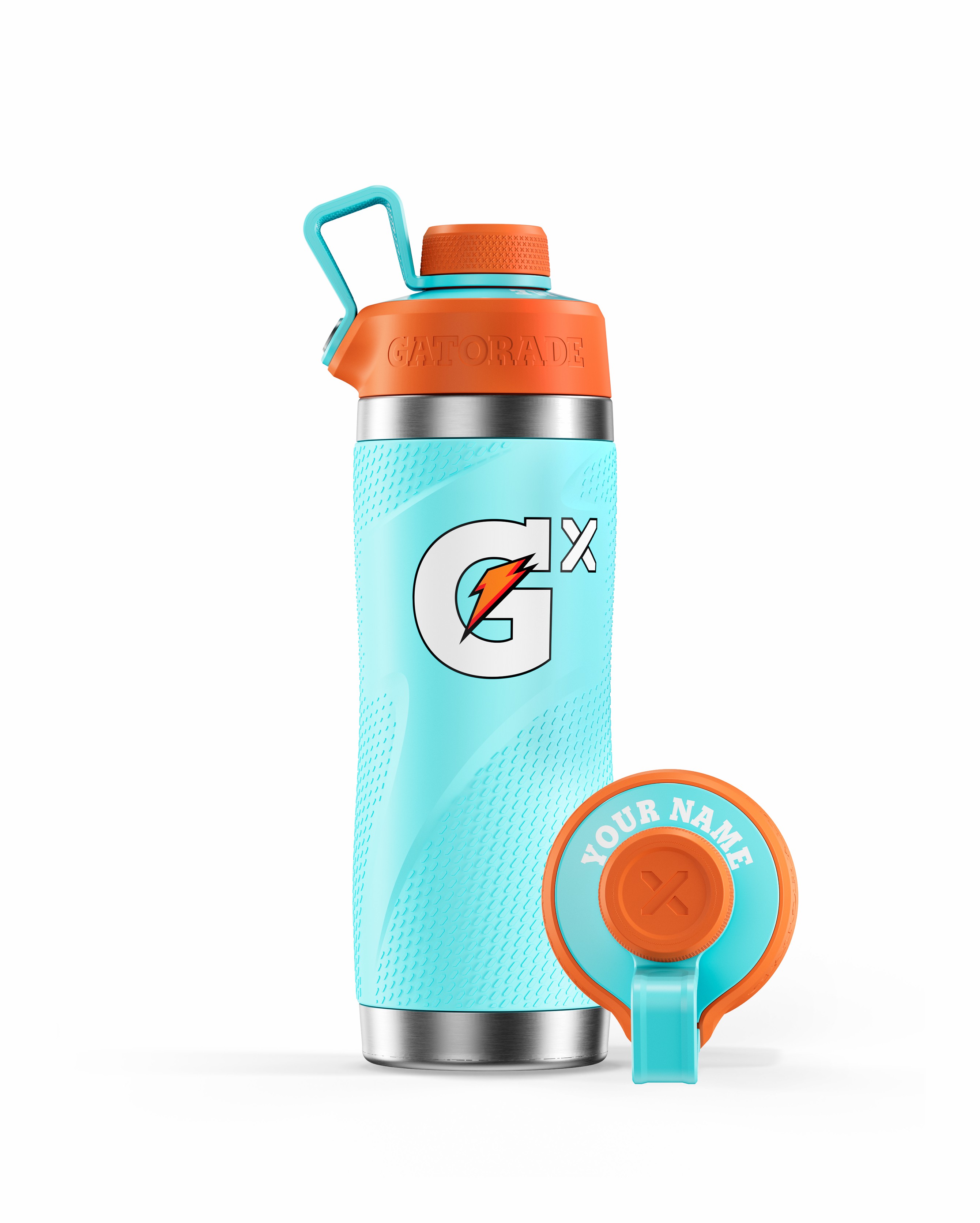 Neon Blue Gatorade Gx Stainless Steel Bottle Bundle (32 oz) UK | ADIMJT639