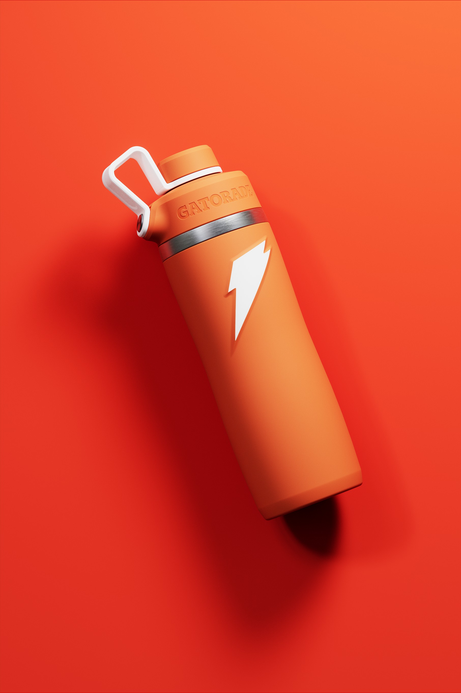 Orange Gatorade Overtime Stainless Steel Water Bottle (Screw Cap) Bundle 22oz UK | DQFZKL502