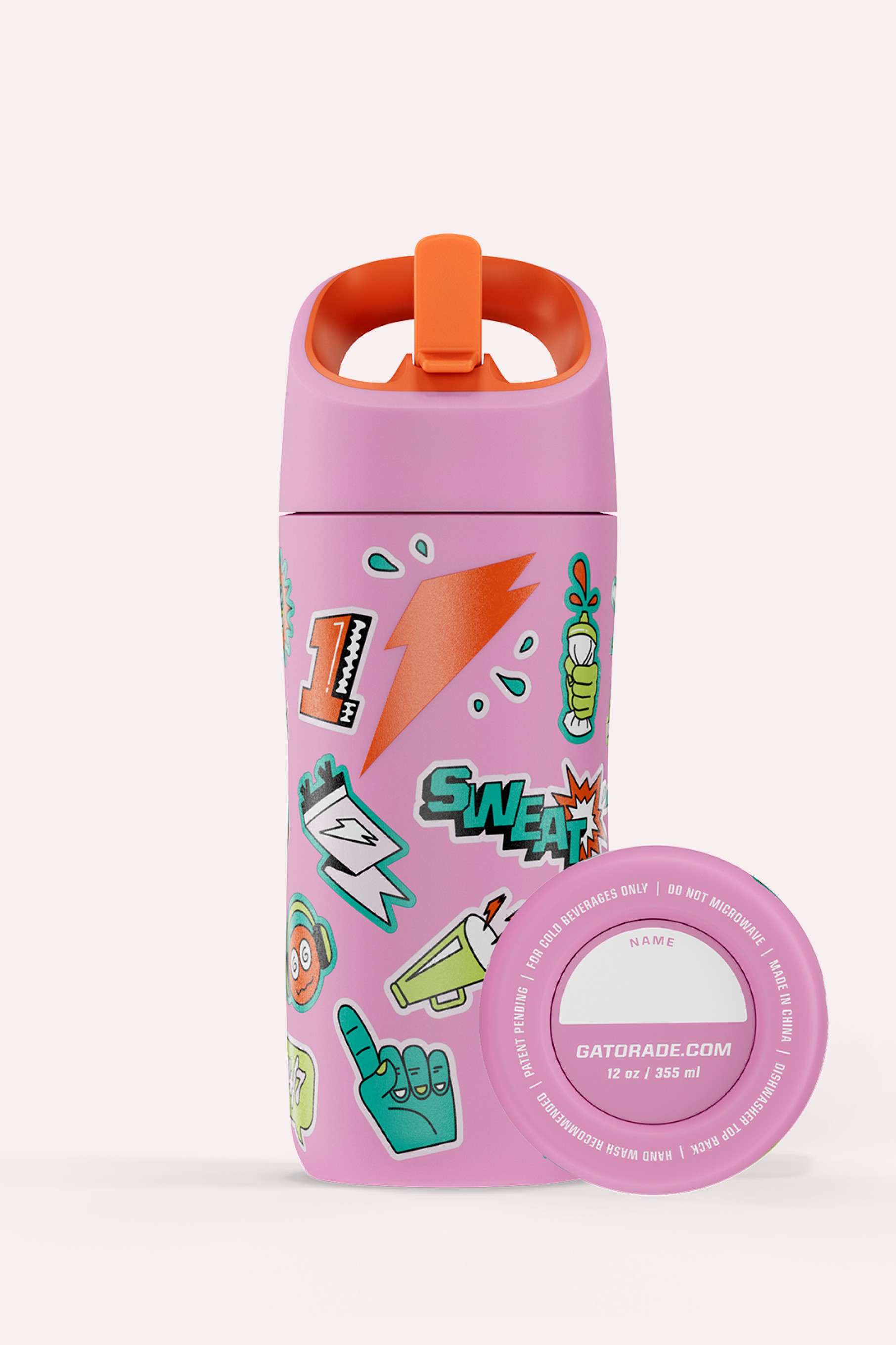 Pink Gatorade Rookie Stainless Steel Water Bottle (12 oz) UK | NZOMYG135