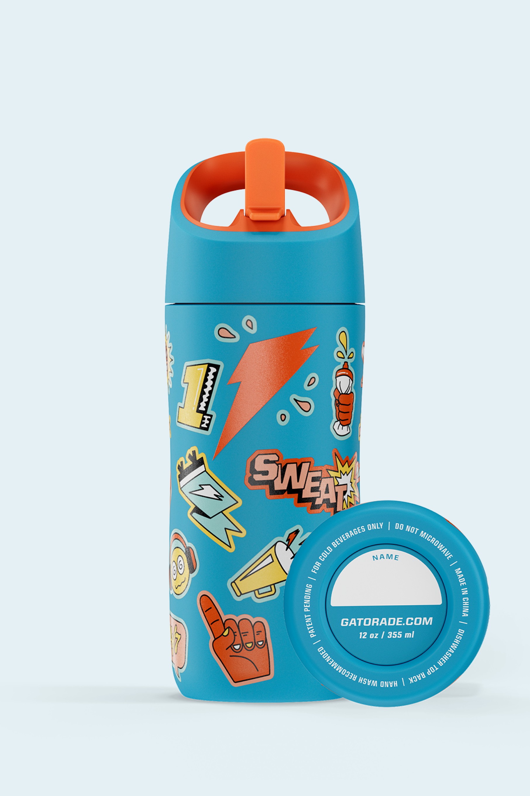 Teal Gatorade Rookie Stainless Steel Water Bottle (12 oz) UK | SJFVHE170