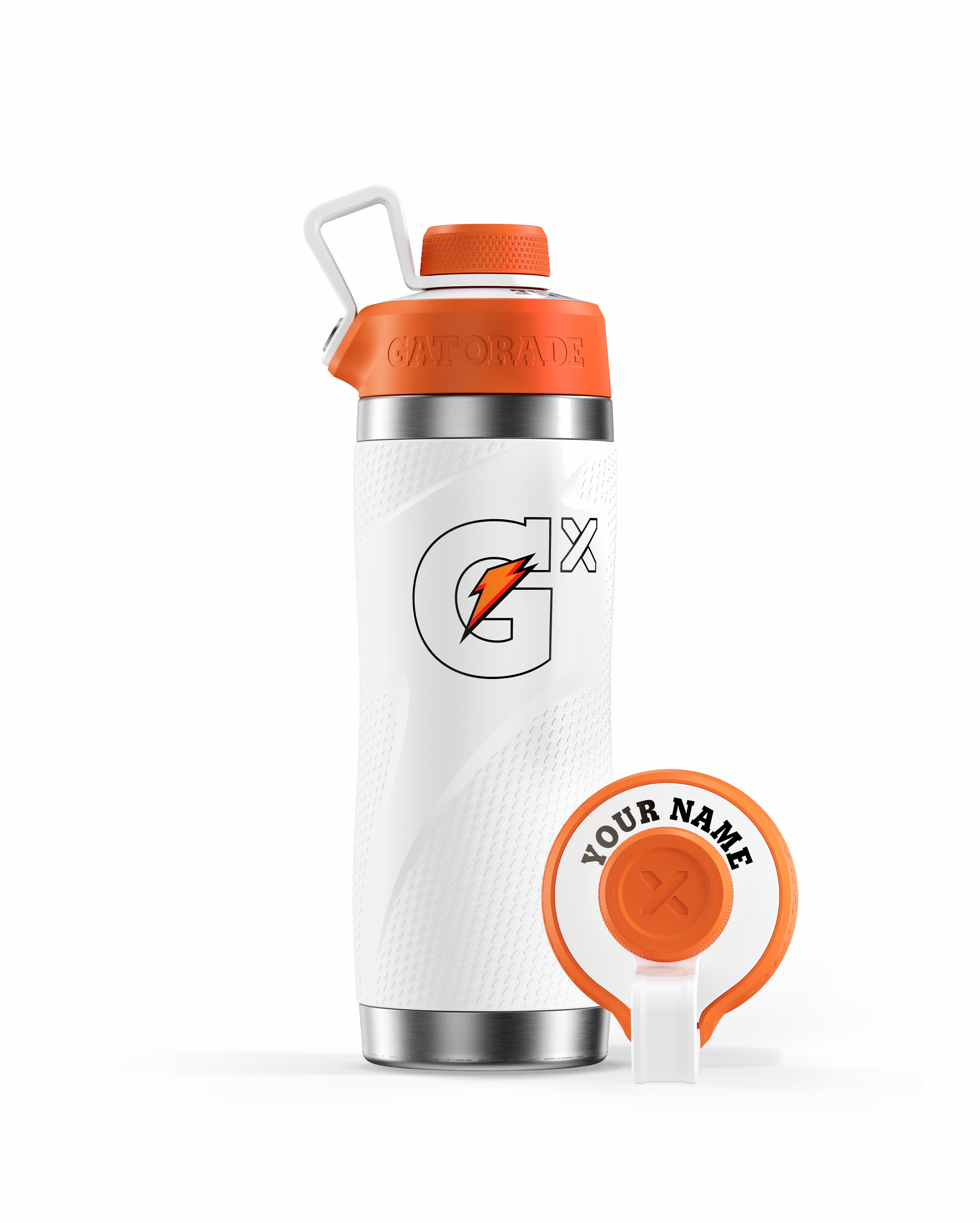 White Gatorade Gx Stainless Steel Bottle Bundle (32 oz) UK | OSTNGW947