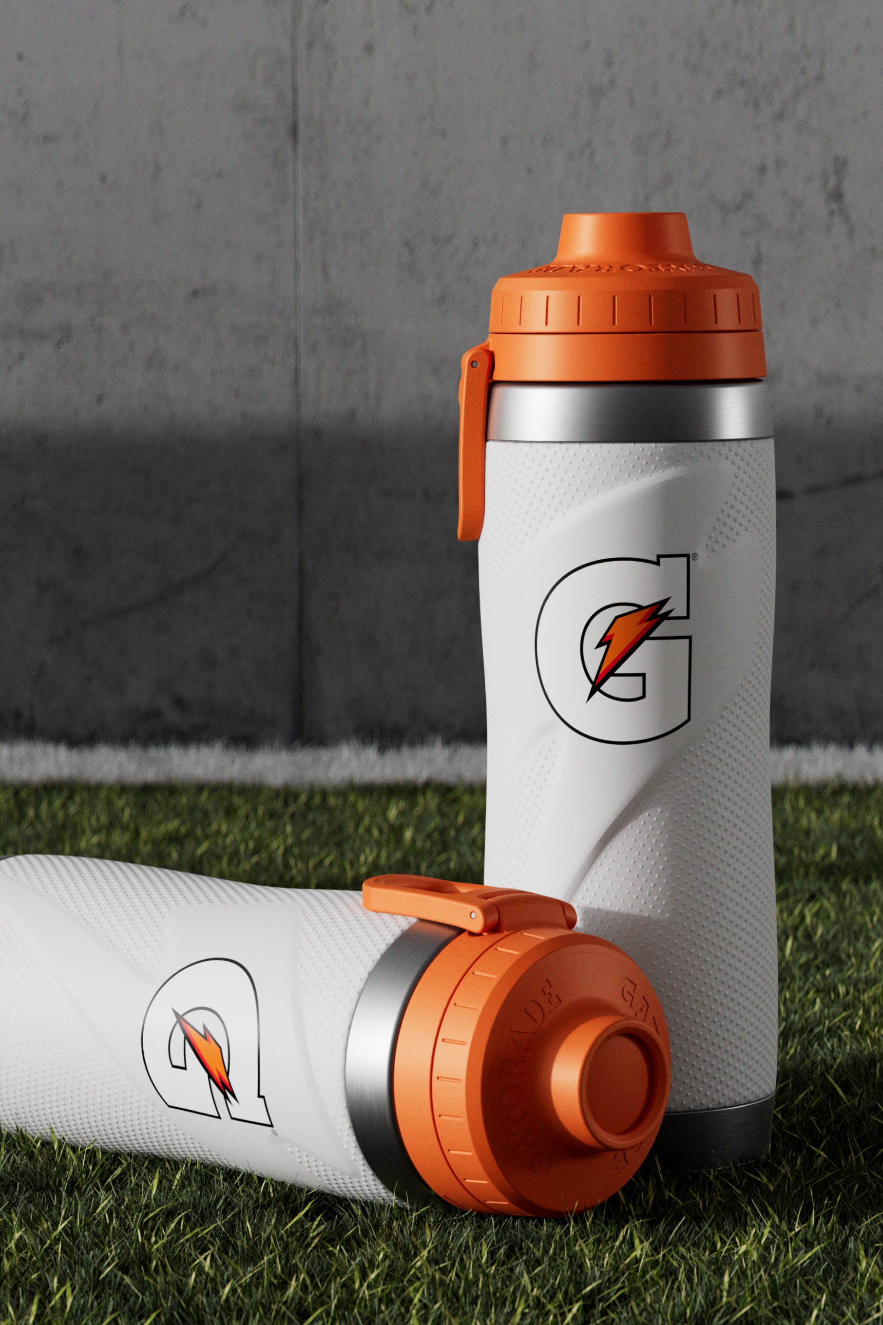 White Gatorade Stainless Steel Water Bottle (26oz) Bundle UK | GXYZLU743